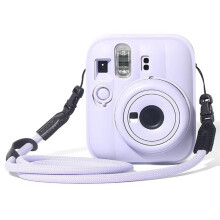 Weiche Silikonhülle mit Tragegurt, Schutzhülle für für Instax 13, Lila