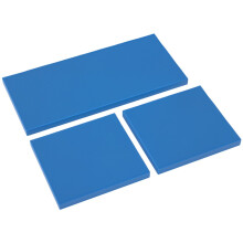 Outdoor Seat Cushion Pads for Rattan Furniture, 3 PCs Garden Furniture Cushions, Sky Blue