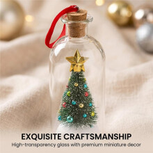 Recordable Christmas Tree in Bottle - Voice Recording Ornament (1Pc)