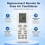 Electronics Accessories,Air Conditioner Replacement Remote Control for Gree YBOF YB1FA YB1F2 (ABS) 4