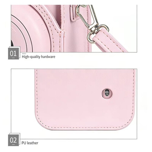Protective Camera Case with Adjustable Shoulder Strap, for  Instax  13 Instant Camera` White 2