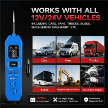 DW833 2 in 1 Car Circuit Tester Automotive Relay Tester LED Display Tester 12V /24V Universal Car Electronic Relay Test
