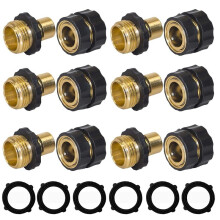 1 Set Garden Hose Quick Connector, 3/4 Inch Male and Female Garden Hose Fitting Quick Connector