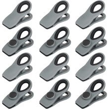 Clip per Patatine, Clip Magnetiche per Sacchetti con Chiusura Ermetica per La Conservazione Degli Alimenti, 12 Pezzi, Clip di Chiusura Multifunzionale