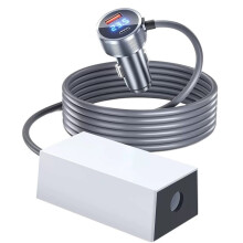 Voedingskabel voor Starlink  Auto-Adapter met Step- Converter 12-36V  USB-A/USB-AC 120W Sigarettenaansteker 3 Meter