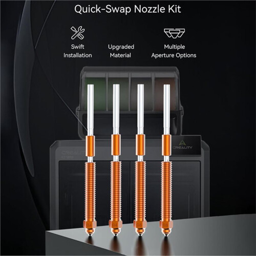 Nozzles, 0.2/0.4/0.6/0.8mm 4PCS Quick-Swap 3D Printer Hotend Nozzle Kit, for  , ,  Pro,  Hi 2
