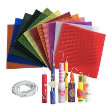 12 Colors Beeswax Sheets for Rolling Candle 8" X 8" DIY Beeswax Candle Making Kit Candle Rolling Beginner Set