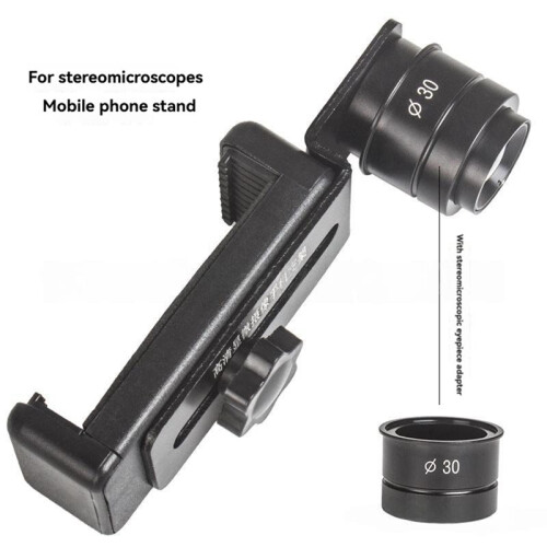 Universal Microscope Stand Adapter 12.5X Microscopios Cell Phone Holder for 30mm Eyepiece Tubes 2