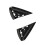 Car Water Trough Triangular Panel Side View Mirror Triangle Garnish Panel 9025EQ 9025EP for  C4 2004-2010 4