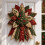 Festive Quilted Christmas Door Hanging DIY Sewing Kit for Beginners, Large Patchwork Fabric  Set 6