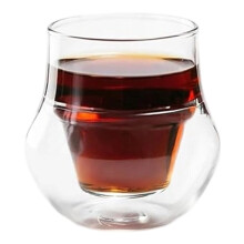 Double-Walled Espresso Cups Set of 2, 4oz Handcrafted Borosilicate Glass for Coffee Lovers