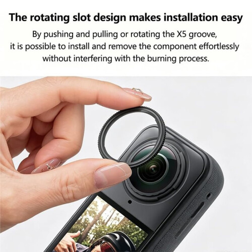 2-Pack Tempered Glass Lens Guard Protector for  X5, Auto-Recognizable Protective Lens Cover Camera Accessory 1