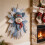 Festive Quilted Christmas Door Hanging DIY Sewing Material Kit for Beginners, Large Patchwork Fabric  Set 3