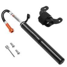 Tragbare -Fahrrad-Handpumpe, 160 PSI Hochdruck-Fahrradluftpumpe, Passend für Presta- und Schrader-Ventile, mit Halterung