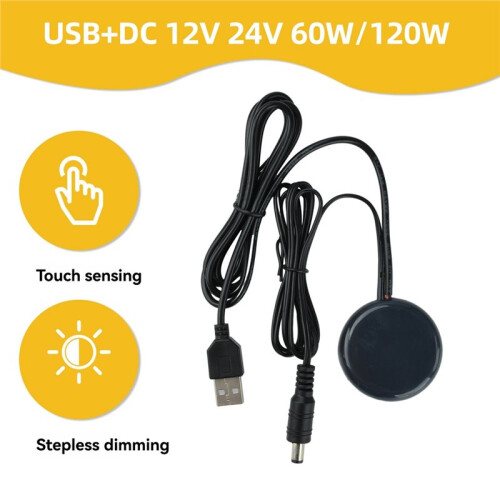 Touch Dimmer  Stepless Dimming DC12V 24V 60W/120W for LED Lighting System B 2
