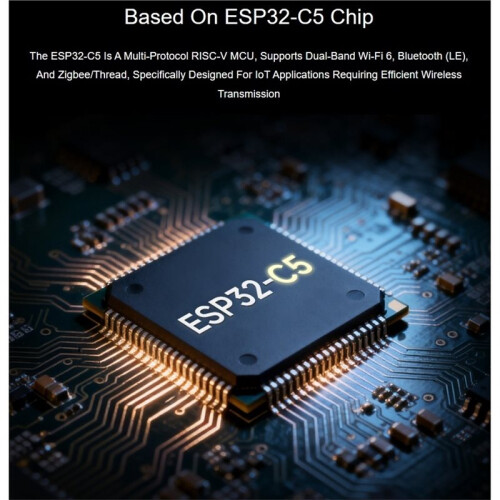 ESP32-C5  Dual-Band Wi-Fi 6 Development Board with 4MB Flash ESP32-C5--1 Module Onboard Antenna, Unsoldered 2
