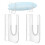 2pcs Surfboard Wall Mount Rack Clear Acrylic Wall Surfboard Display Horizontal Storage Holder Longboard Storage Rack 2