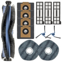 Compatible with for X10 Pro Omni Robot Vacuum Cleaner Accessory Kit: Main Brush, Filter, Mop,Side Brush, Dust Bag