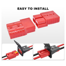 2 Stück 120A SB120 für Anderson-Stecker 6-4 AWG 12V-36V für Auto, Wohnmobil, Boot, Seilwinde, Batteriekabel, Wasserdicht, Schnellkupplung