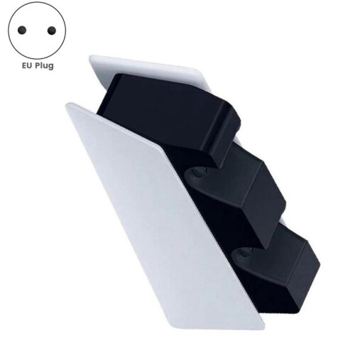 For PS5 / PS5 Slim / PS5 Pro Wireless Controllers Dual-Controller Charging Dock Contact-Based Charging with LED EU Plug 1