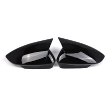 1Pair Gloss Black Rear View Wing Mirror Cover Caps for ID.4 ID.5 2021-2024 High-End Model