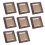 8PCS Small Shadow Box Frame 4'' Solid Wood Display Cases, Walnut  Display Frames for Keepsakes 1