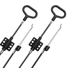 2 Pack Sofa Recliner Parts Pull Cable Replacement, D- Release Pull Handle with S Tip for Couch Sofa Recliner Repair