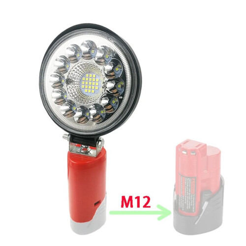 Lanterna de Trabalho de 4 Polegadas para Bateria de Íon de Lítio para  M12, Ideal para Camping, Trailers e Atividades Ao Ar Livre. 1