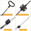 2 Pack Sofa Recliner Parts Pull Cable Replacement, D- Release Pull Handle with S Tip for Couch Sofa Recliner Repair 5