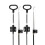 2 Pack Sofa Recliner Parts Pull Cable Replacement, D- Release Pull Handle with S Tip for Couch Sofa Recliner Repair 3