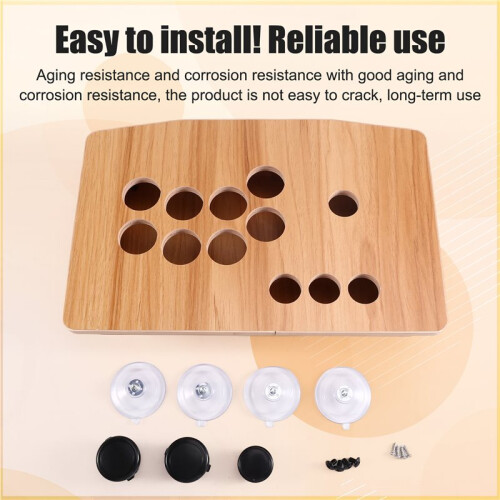 Wood DIY Arcade Joystick Case Panel Home USB Fighting Gamepad for PC Mobile Game Accessories 2
