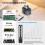 Dock de Disco Rígido Externo USB3.0 para SSD HDD M.2  NVMe de 2.5/3.5 Polegadas com Função de Clonagem Offline e Plugue EU 8