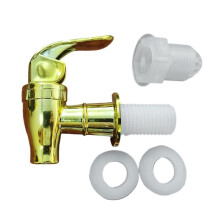 Rubinetto per Distributore di Bevande di Ricambio, Uscita e Ingresso da 17 mm, Rubinetto In Plastica Elettroplaccato per Acqua, Succo, Tè, Birra Oro