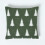Homescapes Festive Alpine Tree Cushion Moss Green Woven 1