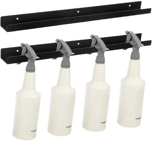 Wall-Mounted Rack Metal Trigger Bottle Rack Trigger Bottle Rack Suitable for Car Detailing Supplies Storage Rack 1