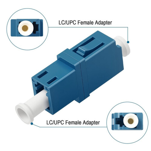 LC to LC Fiber Optic Adapter, Singlemode Simplex OS2 Coupler, 10-Pack, Ultra-Low Loss 1