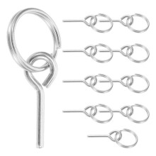 50pcs Camping Tent Connector Pins Outdoor Tent Accessories Portable Rope Rings with Pins for Hiking and Outdoor