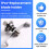 For SUNKONZ High-Speed Blender Blade Assembly (Narrow Blade) for Pentagonal Jars.Blender Blade Replacement 2