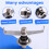 For SUNKONZ High-Speed Blender Blade Assembly (Narrow Blade) for Pentagonal Jars.Blender Blade Replacement 4