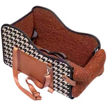 Center Console Dog Car for Small Dogs, Puppy Armrest Booster , Universal Fit Dog Car