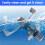 For SUNKONZ High-Speed Blender Blade Assembly (Narrow Blade) for Pentagonal Jars.Blender Blade Replacement 5