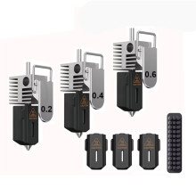 Kit de Bico Hotend para Cabeça de Impressão de Aço Endurecido Integrada para SPARKX I7 Conjunto de Capa de Silicone de Alta Temperatura