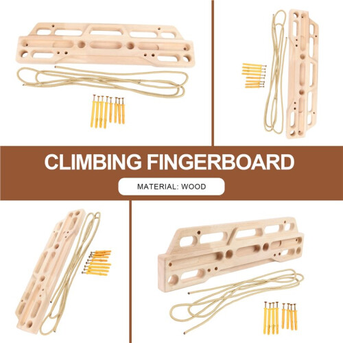 Rock Climbing Hangboard Upper Body Workouts Pull  Wall Hanging Building Core Strength Climbing Fingerboard 55x14x3cm 1