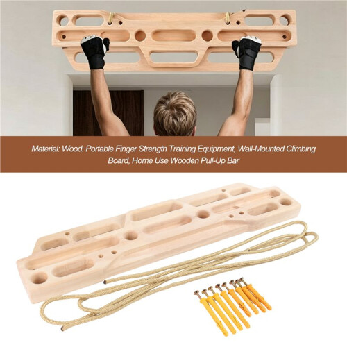 Rock Climbing Hangboard Upper Body Workouts Pull  Wall Hanging Building Core Strength Climbing Fingerboard 55x14x3cm 2