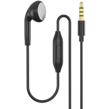 3,5 mm Enkel Hörlur med Mikrofon, Trådad Mono Hörtelefon med Inline-Kontroll, Sömn Hörlurar för Körning, Samtal, Arbete