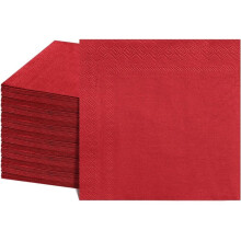 120 Pcs Cocktail Napkins Red Party Napkins Red Dessert Beverage Napkin Paper Napkin for 4th of July, Birthday, Wedding
