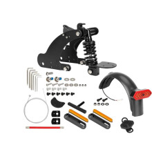 Rear Suspension Shock Absorption Compatible with 4 Pro Electric Scooter with Mudguard Taillight Kit Black Suspension Kit