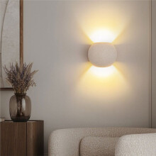 Przemysłowa Nowa Lampa Ścienna z Cementu do Salonu, Korytarza, Sypialni, Kinkiety Ścienne, Światło w Górę lub w Dół, Lampa Ścienna C