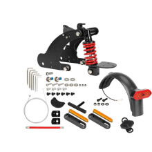 Rear Suspension Shock Absorption Compatible with 4 Pro Electric Scooter with Mudguard Taillight Kit Red Suspension Kit