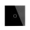 EU/UK Standard 1 Gang 1 Way Touch  Crystal Glass Panel Touch  Light Wall Only Touch Function Black 1